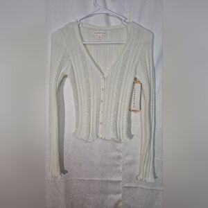 Aeropostale  Size Medium Women's Ivory Cardigan